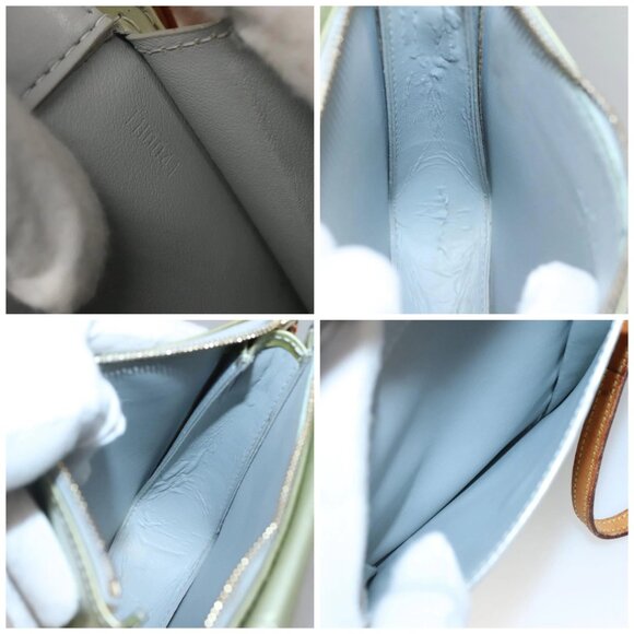 LOUIS VUITTON Monogram Vernis Motto Accessory Pouch Gris M91030 LV Auth 141045 - Picture 15 of 16